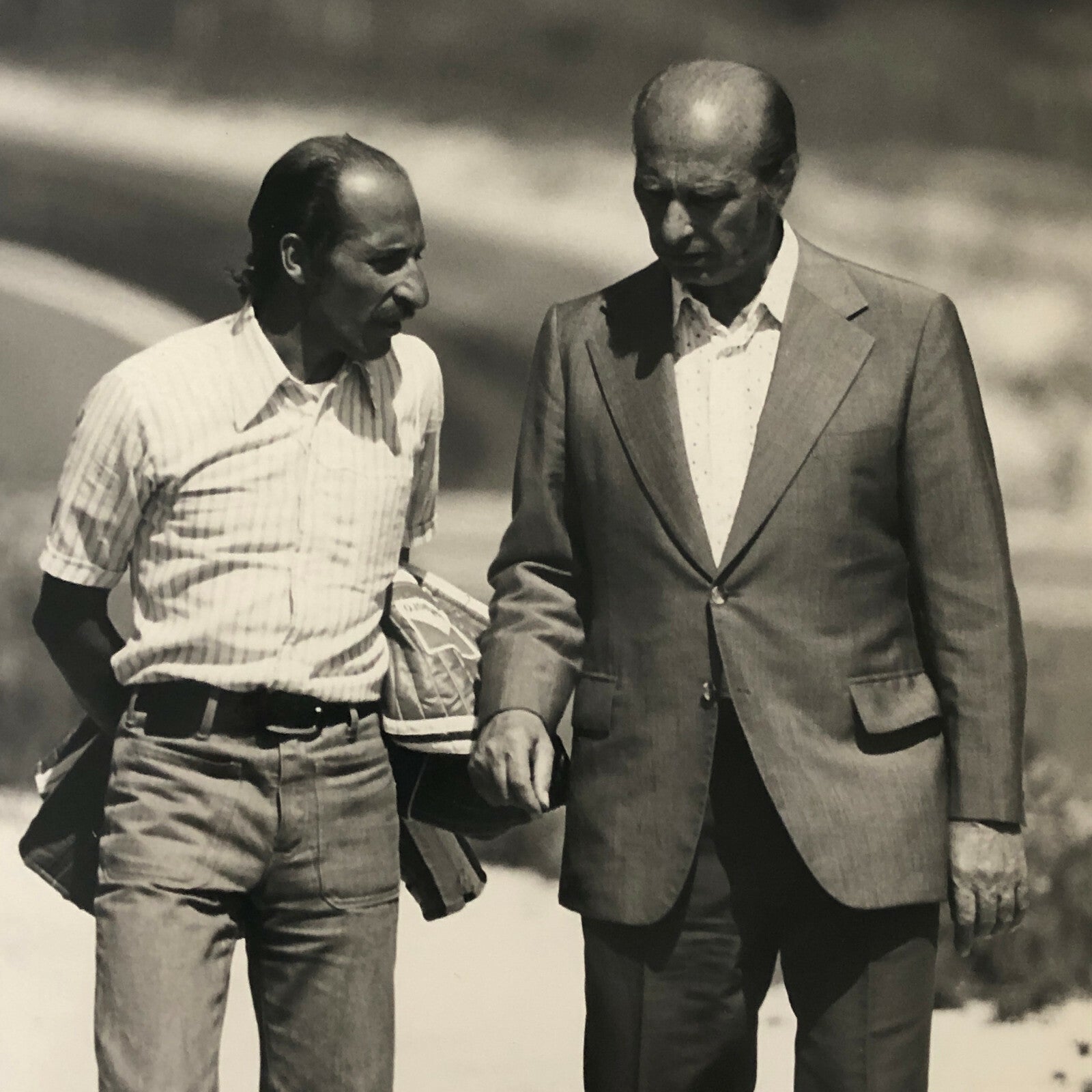 Juan Manuel Fangio Racing Driver DPPI Press Photo Photograph 1975 Dijon 