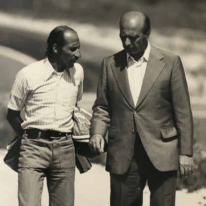 Juan Manuel Fangio Racing Driver DPPI Press Photo Photograph 1975 Dijon 