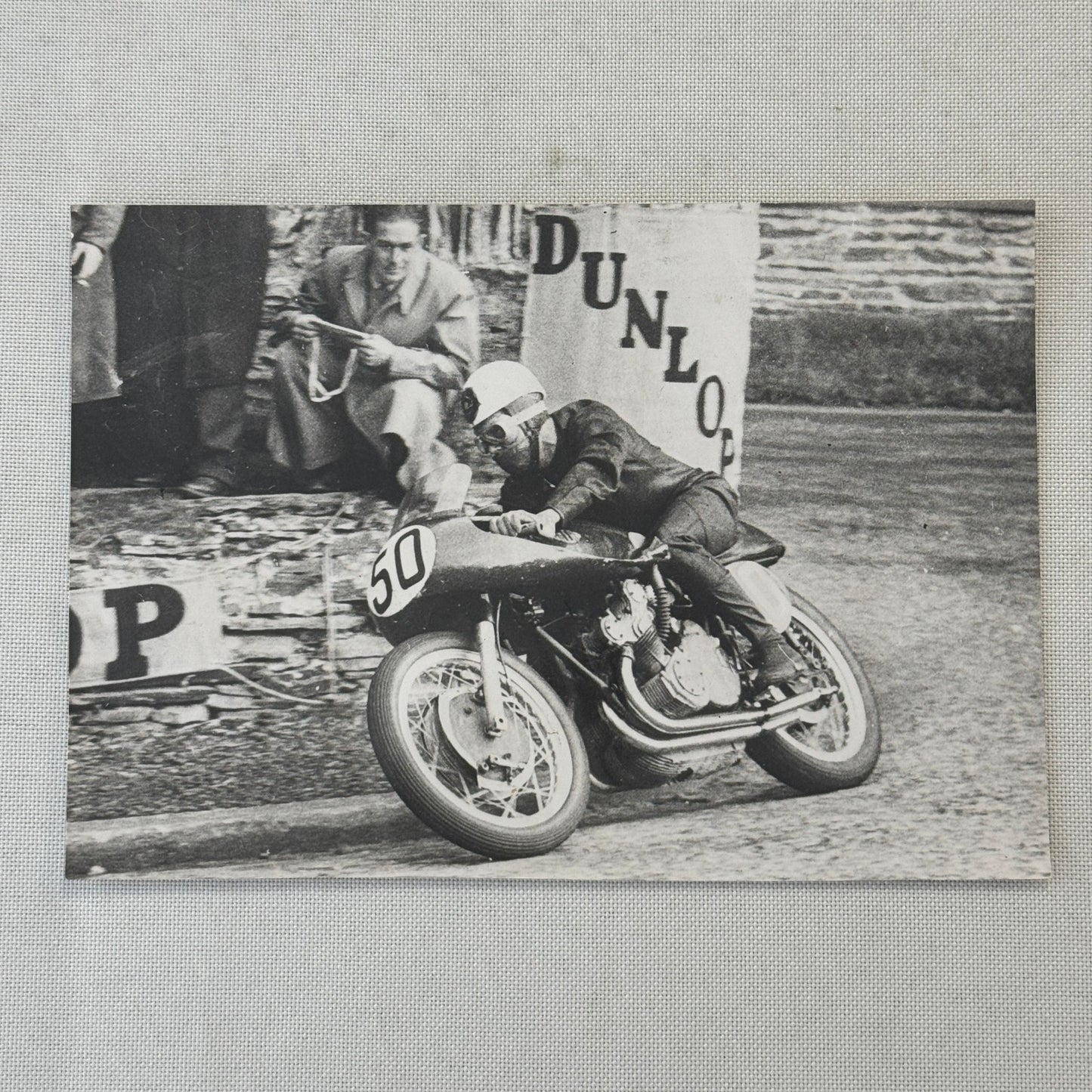 Vintage Motorcycle Racing Photo Photograph Print Photopress Zurich Switzerland