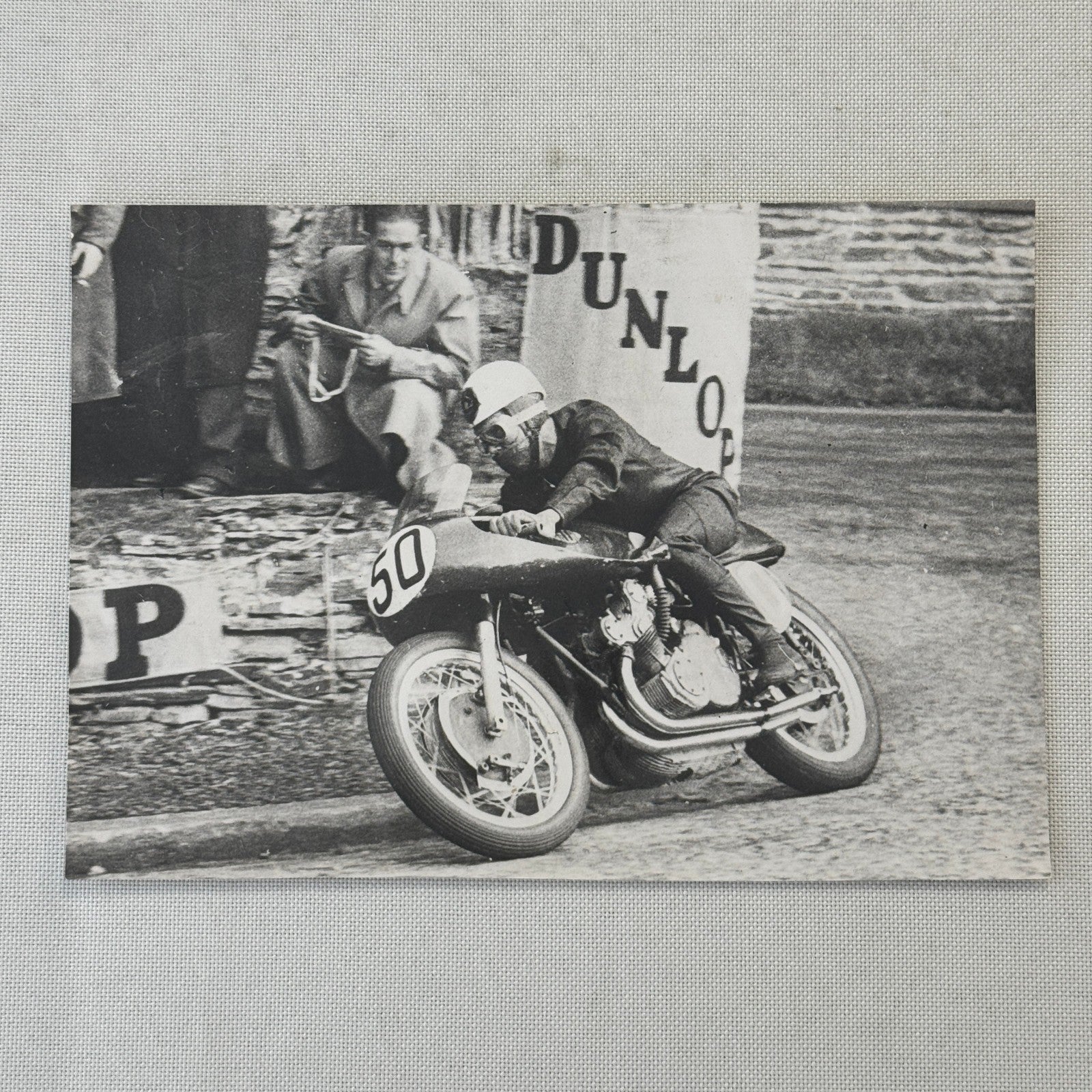 Vintage Motorcycle Racing Photo Photograph Print Photopress Zurich Switzerland