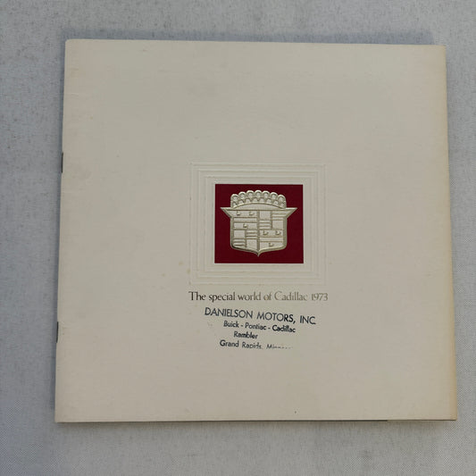 1973 Cadillac Sales Brochure Catalog Fleetwood Brougham Eldorado Coupe DeVille +