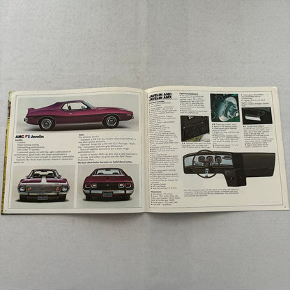 1974 AMC Car Sales Brochure Catalog Matador Gremlin Hornet Javelin Ambassador
