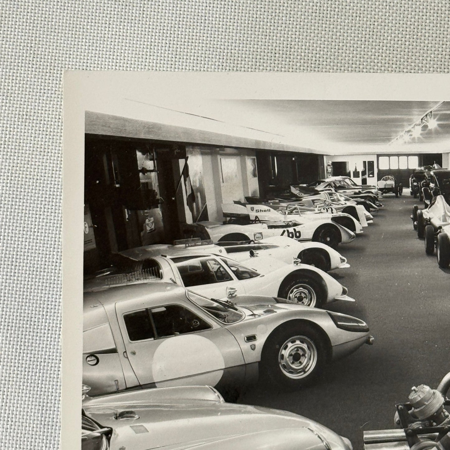Vintage Porsche Museum Racing Car Photo Photograph Print 1976