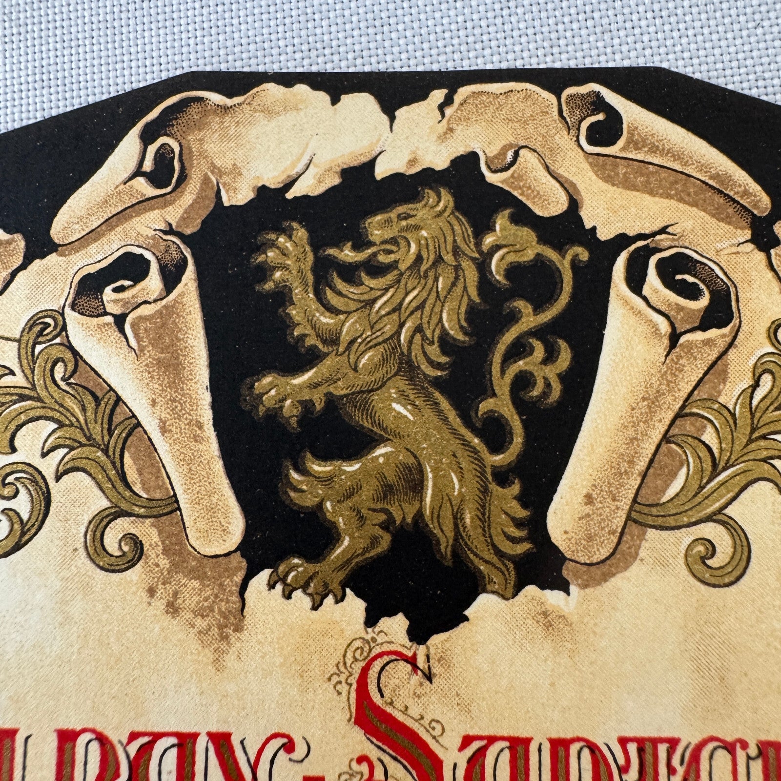 Volnay Santenots Wine Bottle Label Vintage