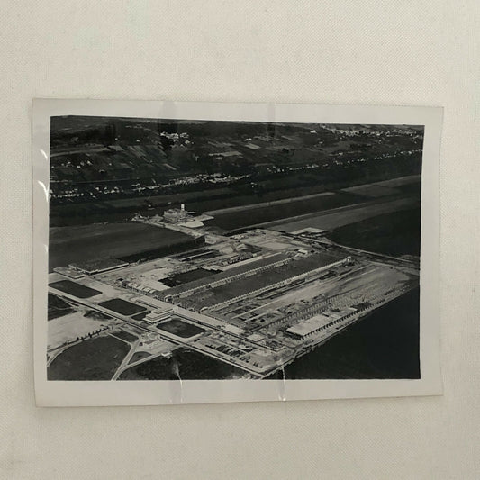 Vintage Renault Factory Building Press Photo Photograph Print