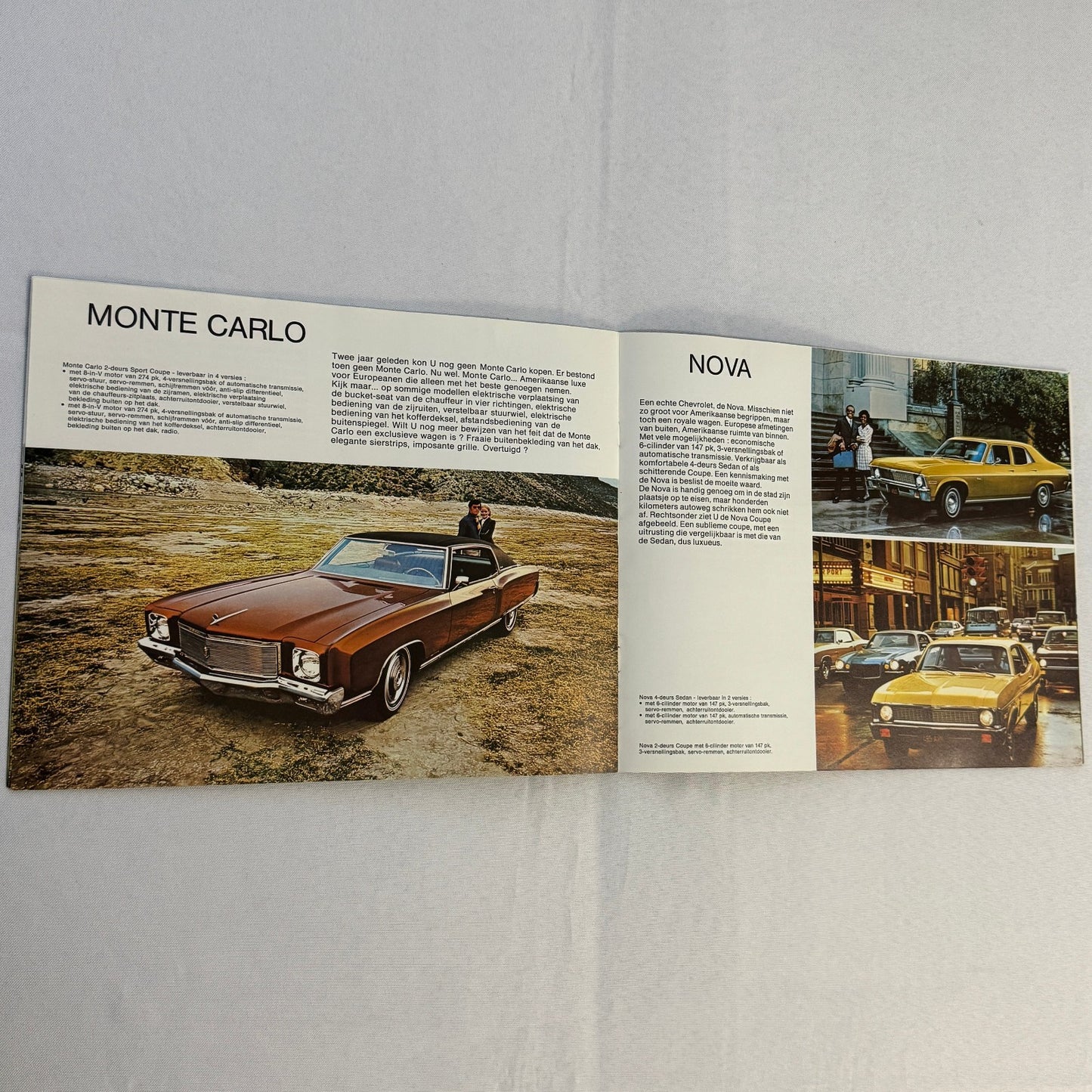 1971 Chevrolet Car Sales Brochure Catalog Corvette Vega Caprice Camaro DUTCH