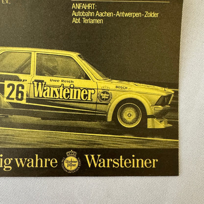 1979 ADAC Zolder Racing Event Advertisement Flyer BMW Car Motorsport