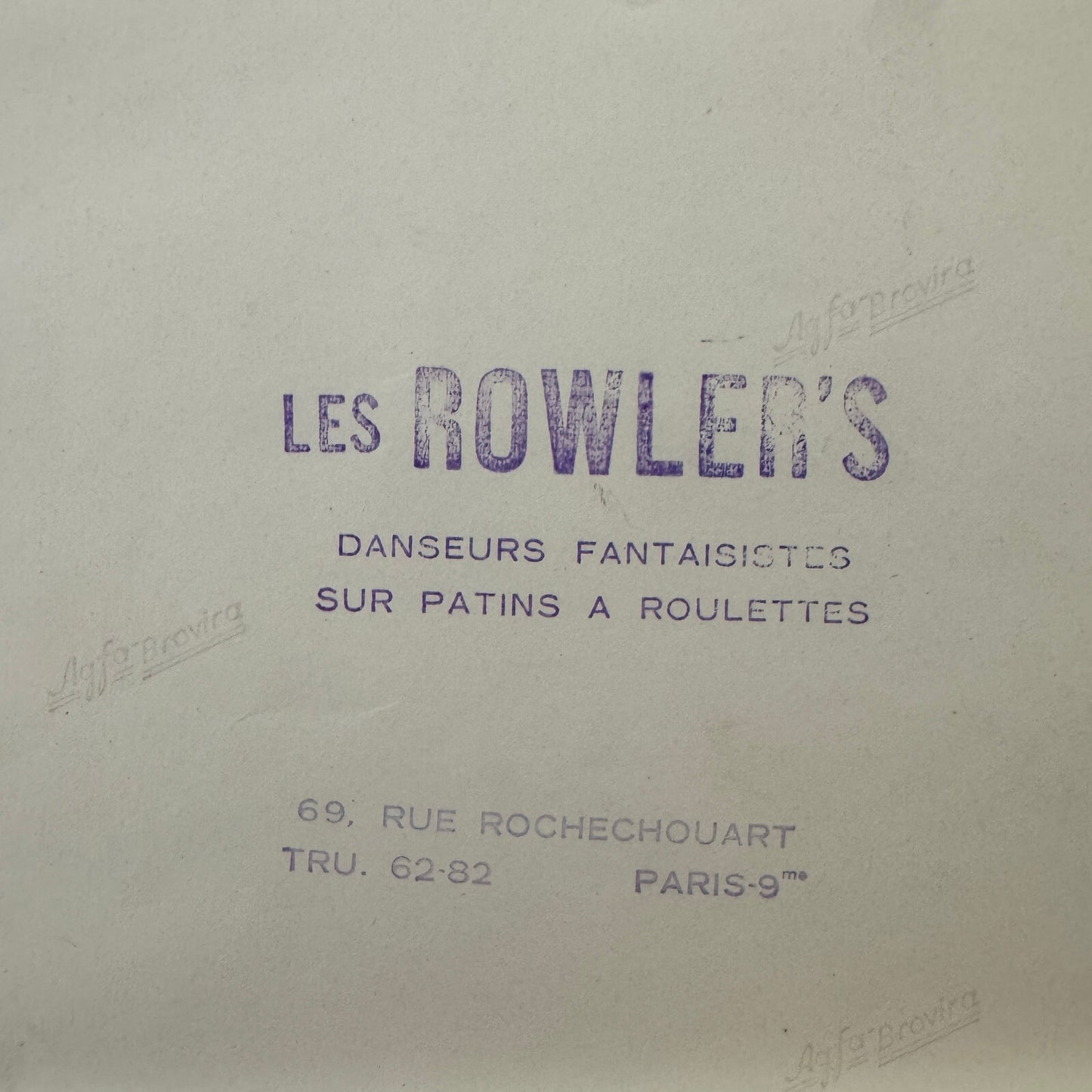 Vintage Circus Photo Les Rowlers Rollerskating Act Performer Photograph