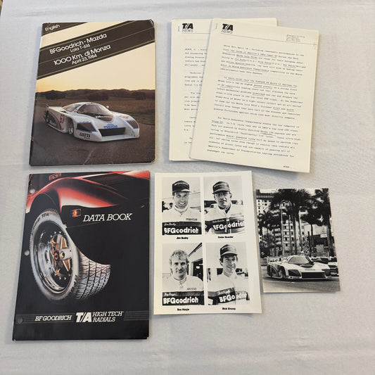 BF Goodrich Mazda Lola T616 Racing Press KIt Brochure Lola T-616 Jim Busby +