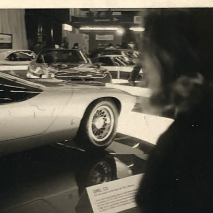 Vintage Opel CD Concept Car Automobile at Auto Show Photo Photograph Lot of 2