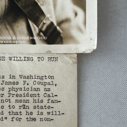 White House Physician President Calvin Coolidge 1931 Press Photo Photograph