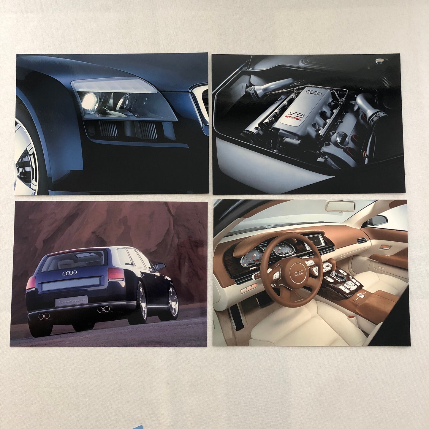 Audi Avantissimo Concept Car Station Wagon Press Kit Photo and Sketch Print Lot