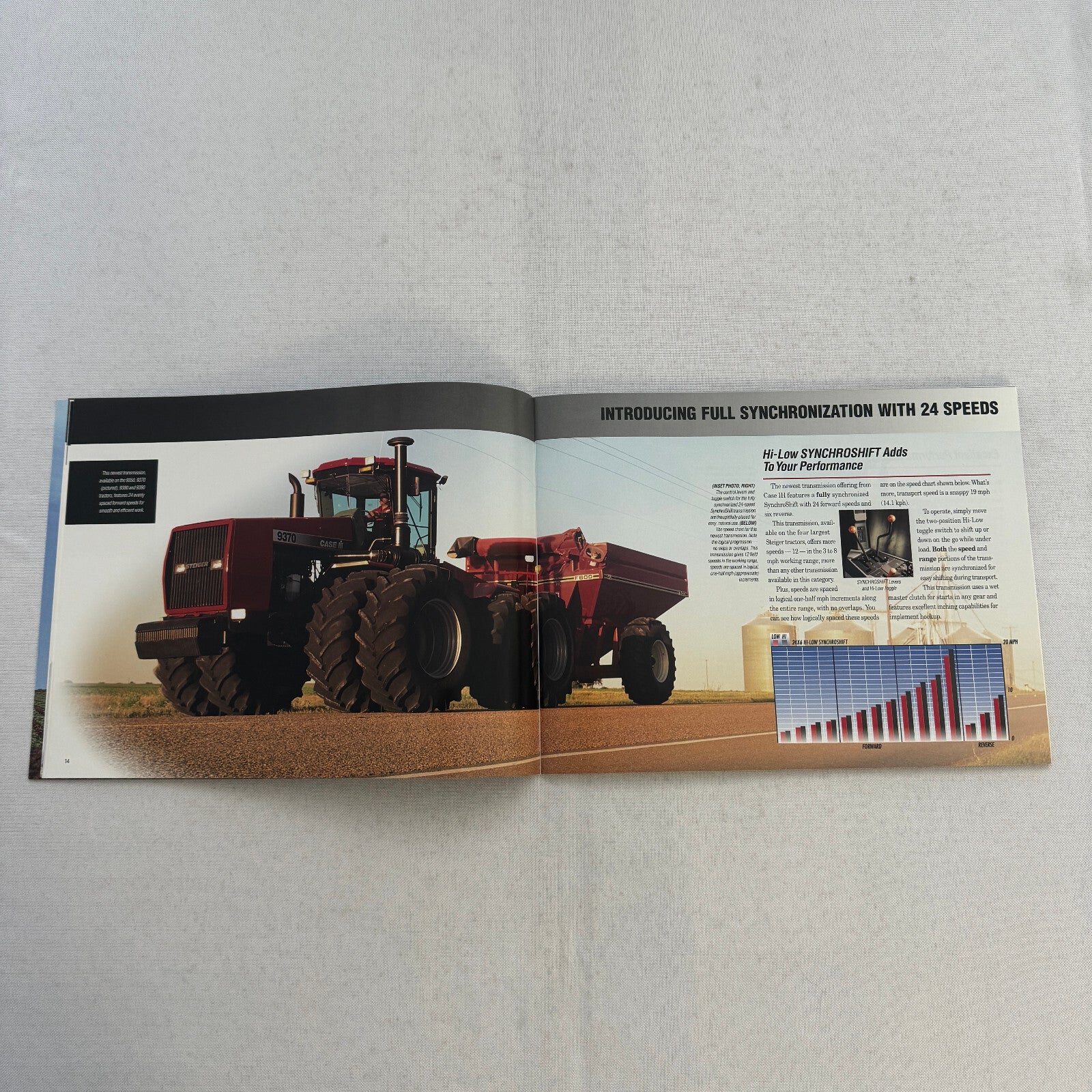 Case Steiger 9300 Series 4WD Tractor Equipment Sales Brochure Catalog