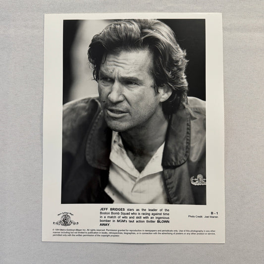 Blown Away Movie Film Press Photo Photograph 1994 Jeff Bridges