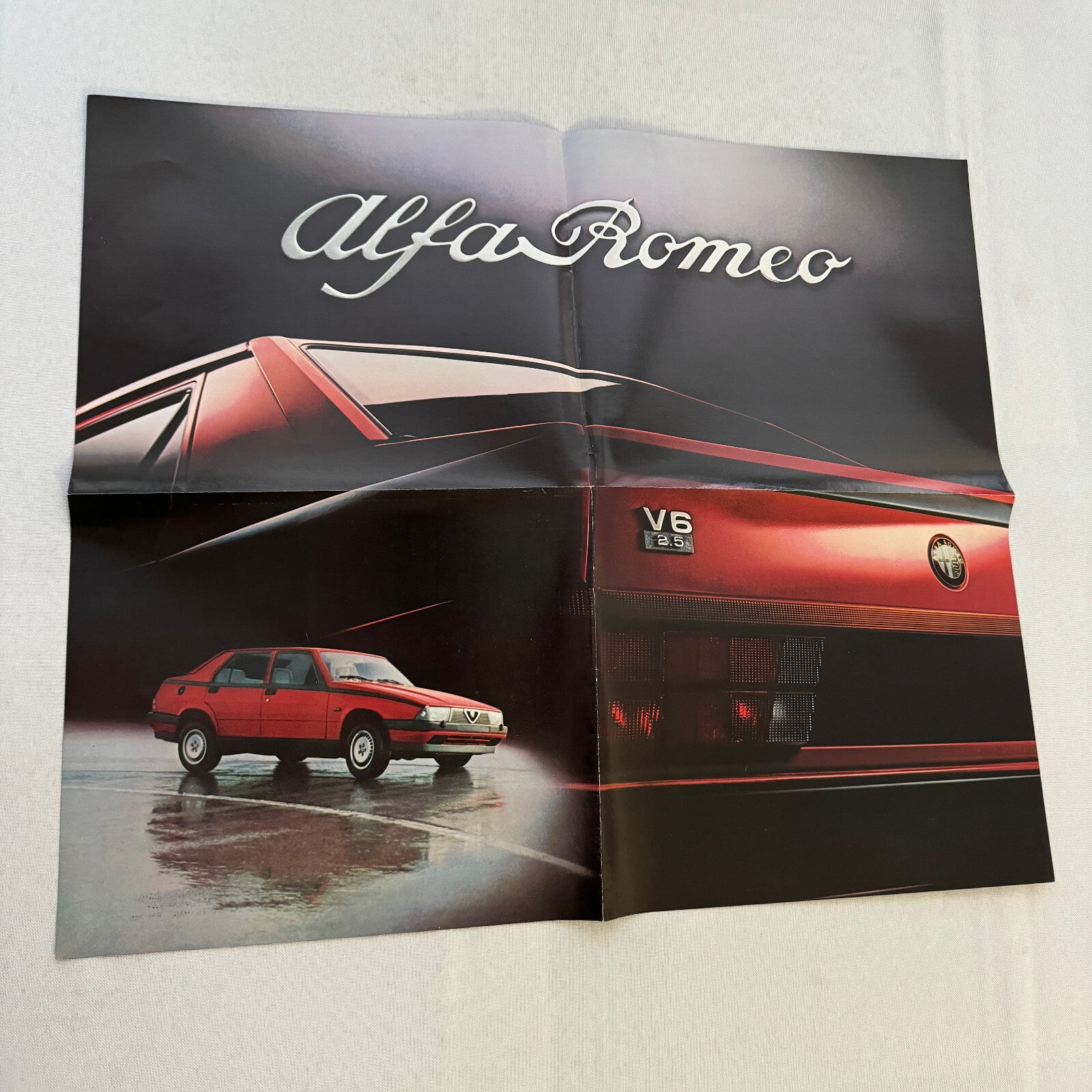 Alfa Romeo Car Sales Brochure Catalog Milano Quadrifoglio Spider GTV-6 GTV6 GTV