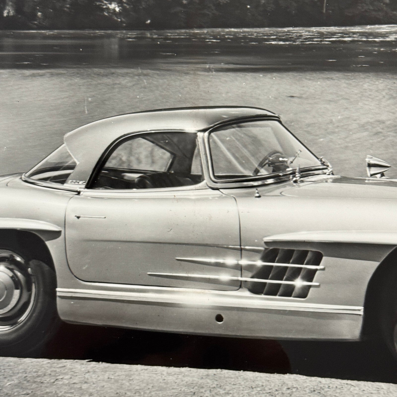 Mercedes Benz 300 SL Car Factory Photo Photograph Print Vintage