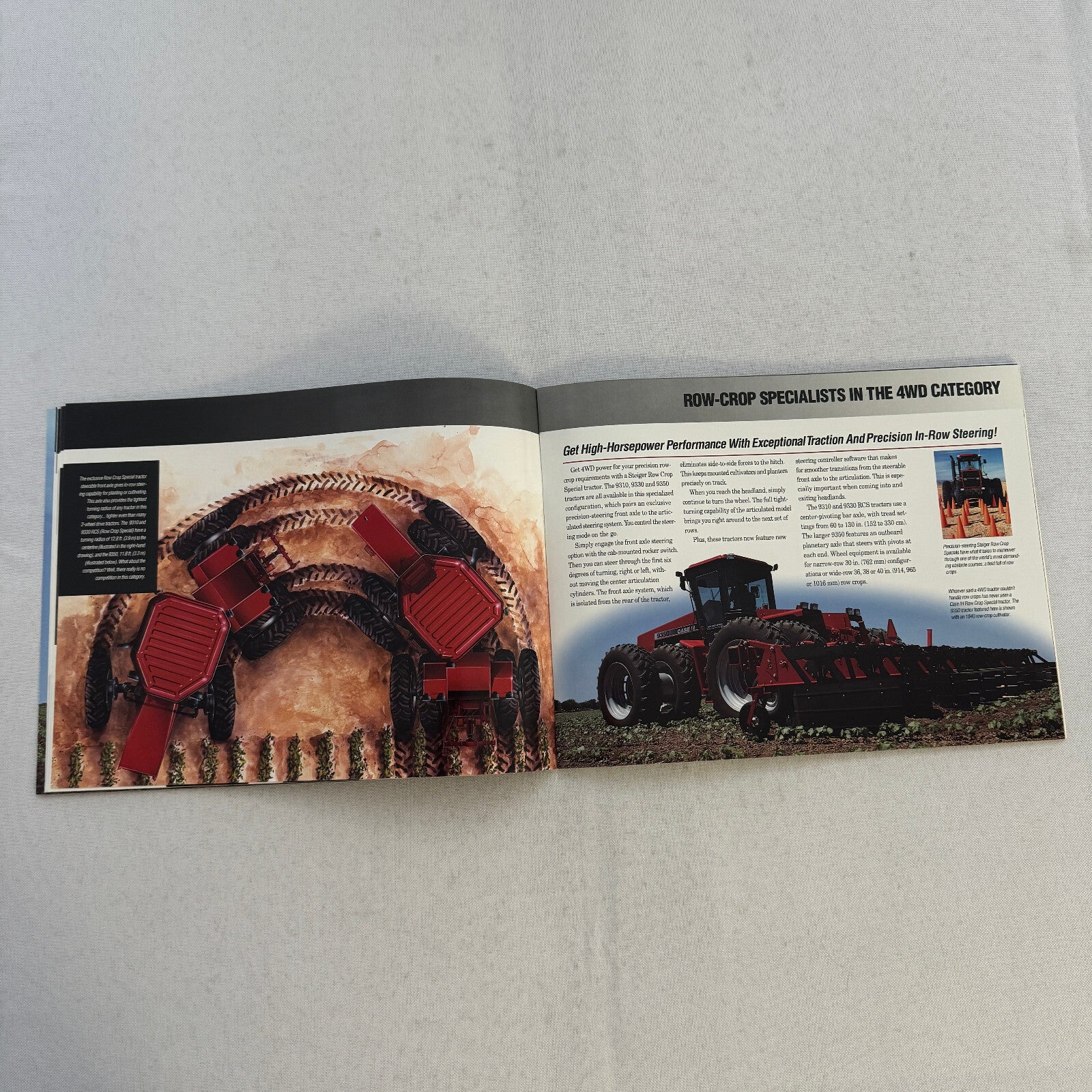 Case Steiger 9300 Series 4WD Tractor Equipment Sales Brochure Catalog