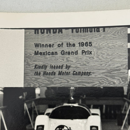Vintage Honda Formula 1 Car Photo 1967 London UK Racing Show Photograph