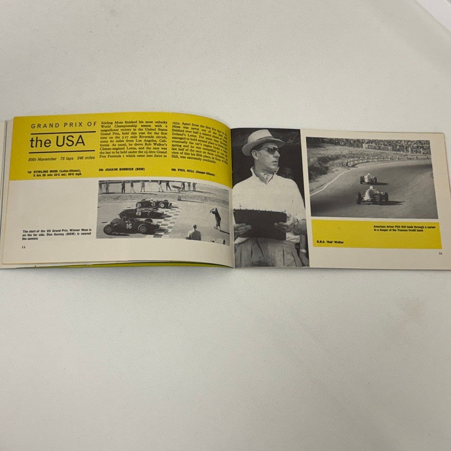 1960 BP Racing Brochure Grand Prix Formula 2 Stirling Moss Mike Hailwood Bike +