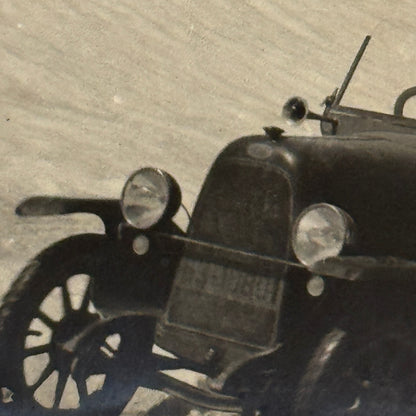 Antique Car Automobile Mountain Snow Italian Real Photo Postcard RPPC Photograph