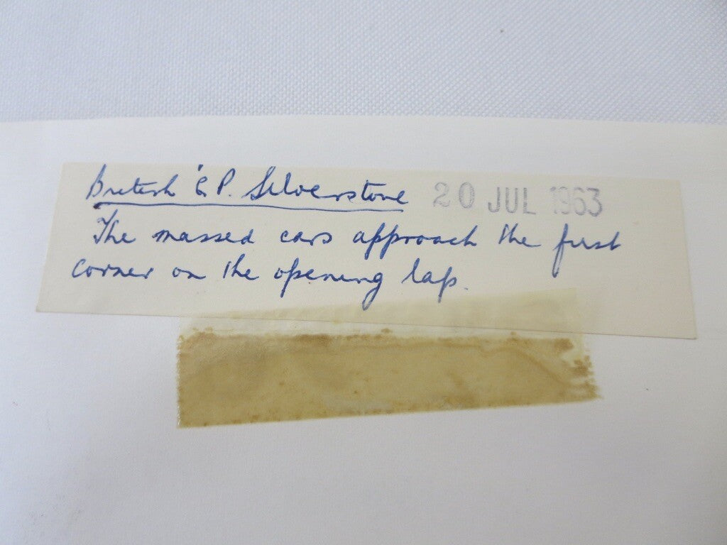 Vintage 1963 Racing Photograph Photo - British Grand Prix Silverstone Cars 