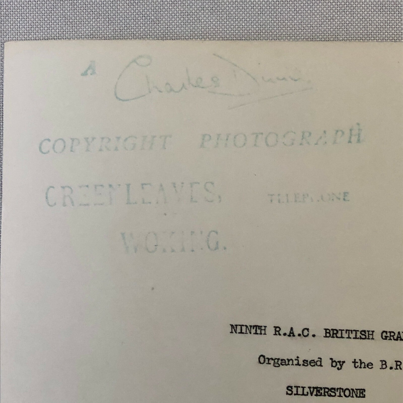 Vintage Car Racing Photo Photograph - 1956 RAC British Grand Prix Silverstone