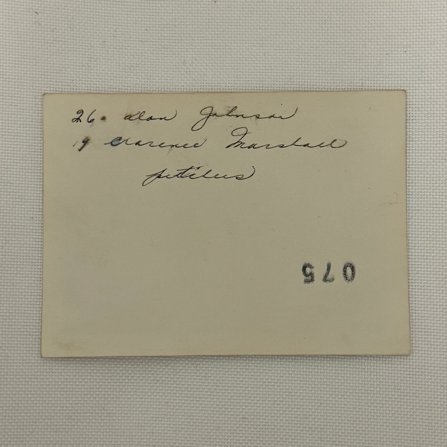 1950 New York Yankees Photo Photograph Snapshot Baseball NY Johnson Marshall