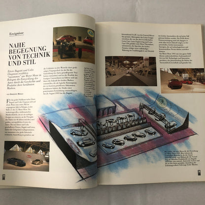 1994 Bugatti Car Book Magazine Journal German Text Vintage Cars +