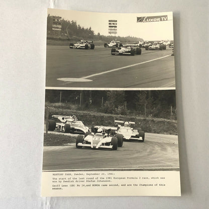 1981 Honda Formula 2 Racing Press Photo Photograph Mantorp Park Sweden 