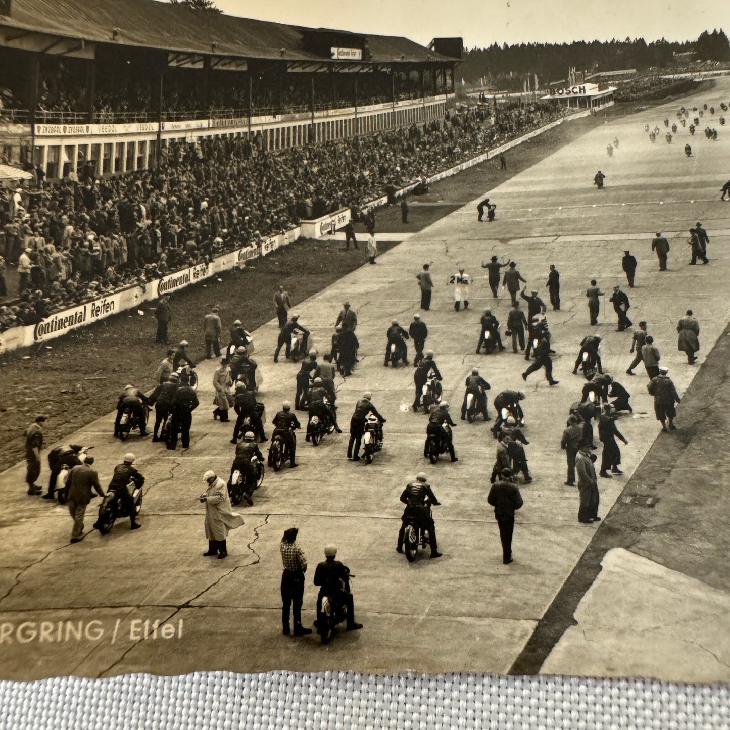 Vintage Nurburgring Racing Circuit Motorcycle Bike Race Postcard Post Card