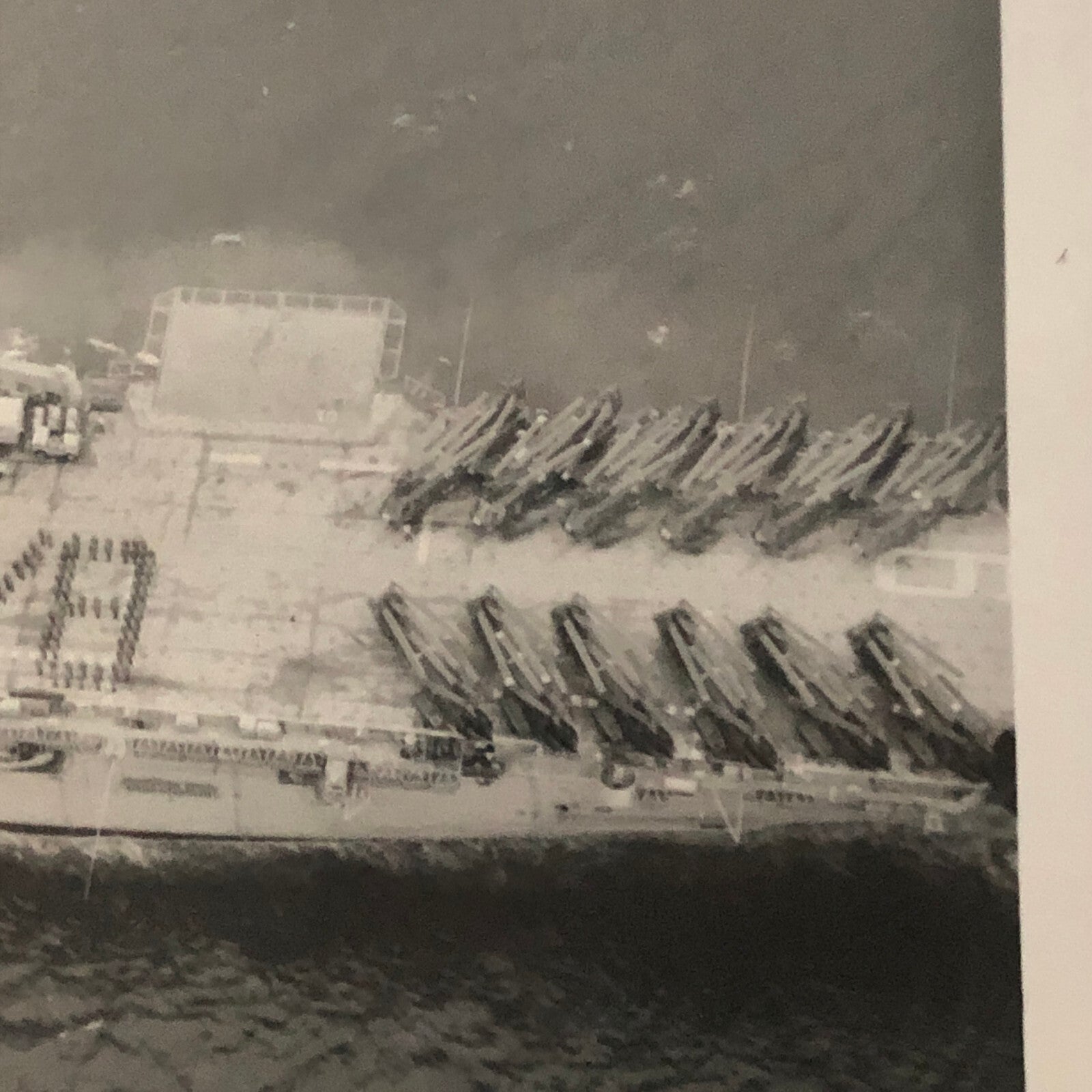 Military Aircraft Carrier Ship Boat Photo Photograph Print Helicopters 1969