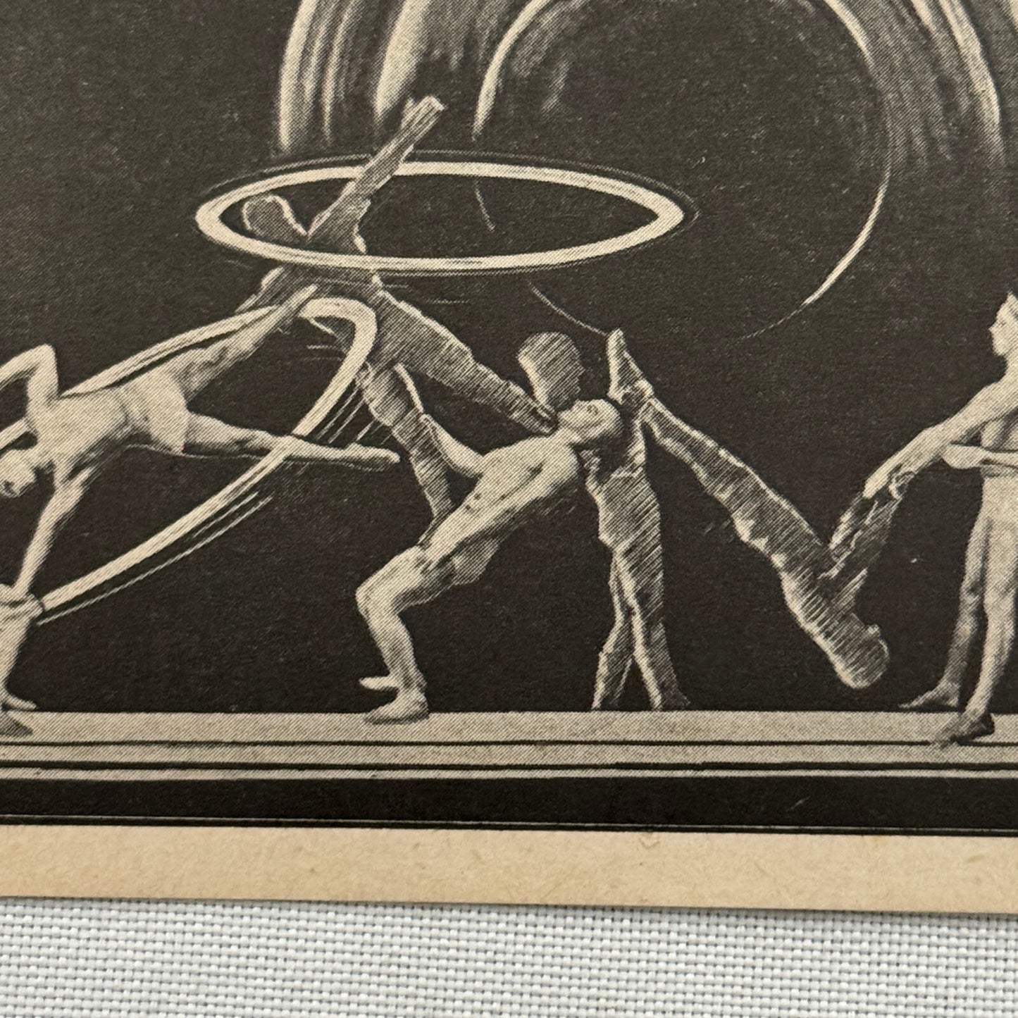 Vintage Circus Acrobat Balancing Act Acrobat Advertising Card Image Stanley Four