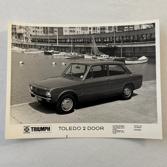 Triumph Toledo 2 Door Coupe Car Factory Press Photo Photograph Print 1972