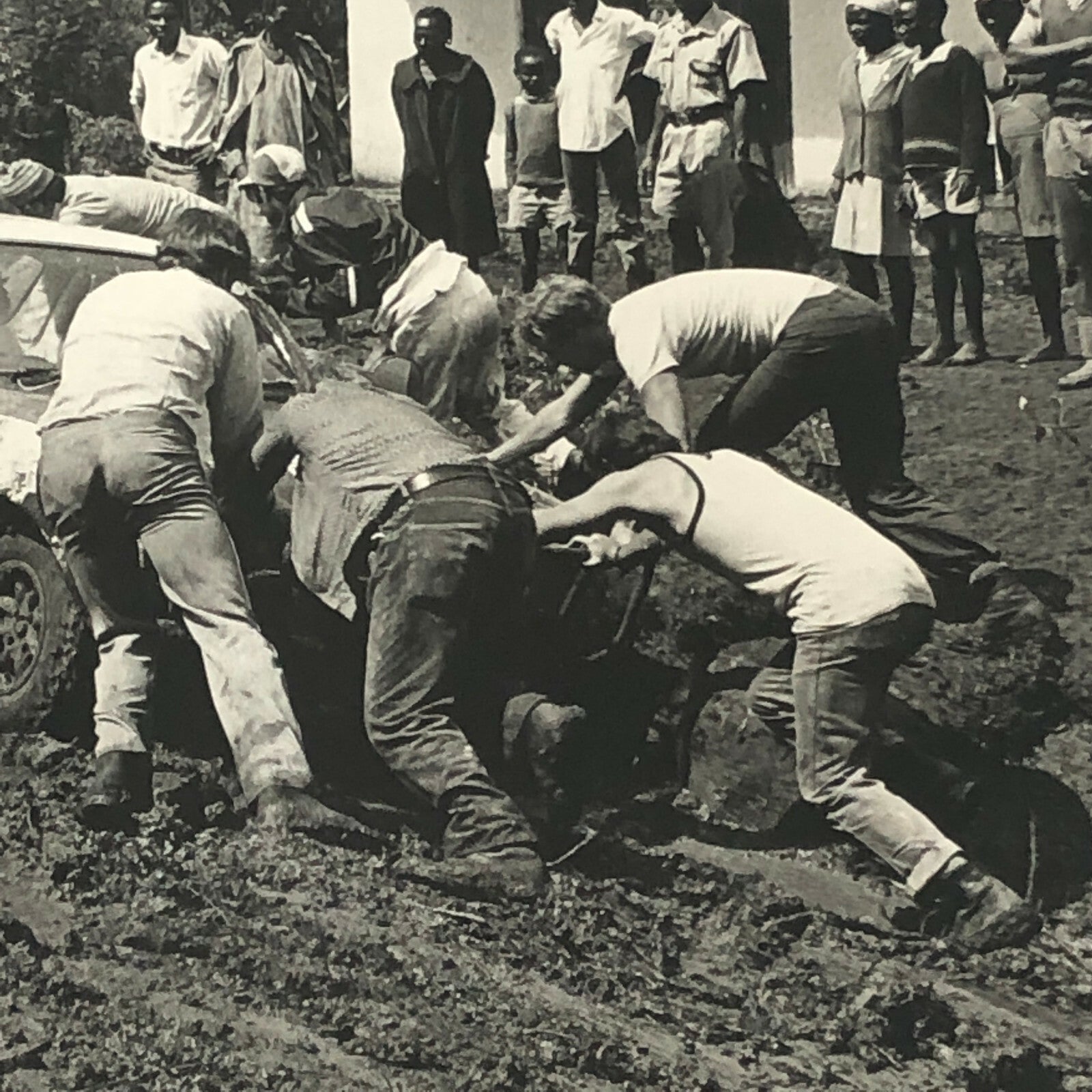 Vintage Rally Racing Photo Photograph 1974 East African Safari Car  