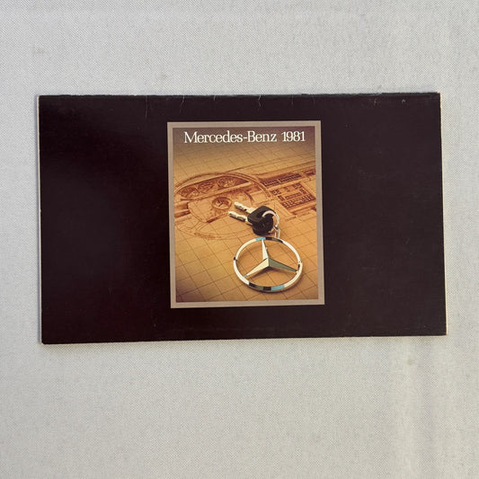 1981 Mercedes Benz Brochure Catalog 380 SLC 380SL 380 SL SEL 300SD 300TD 300D