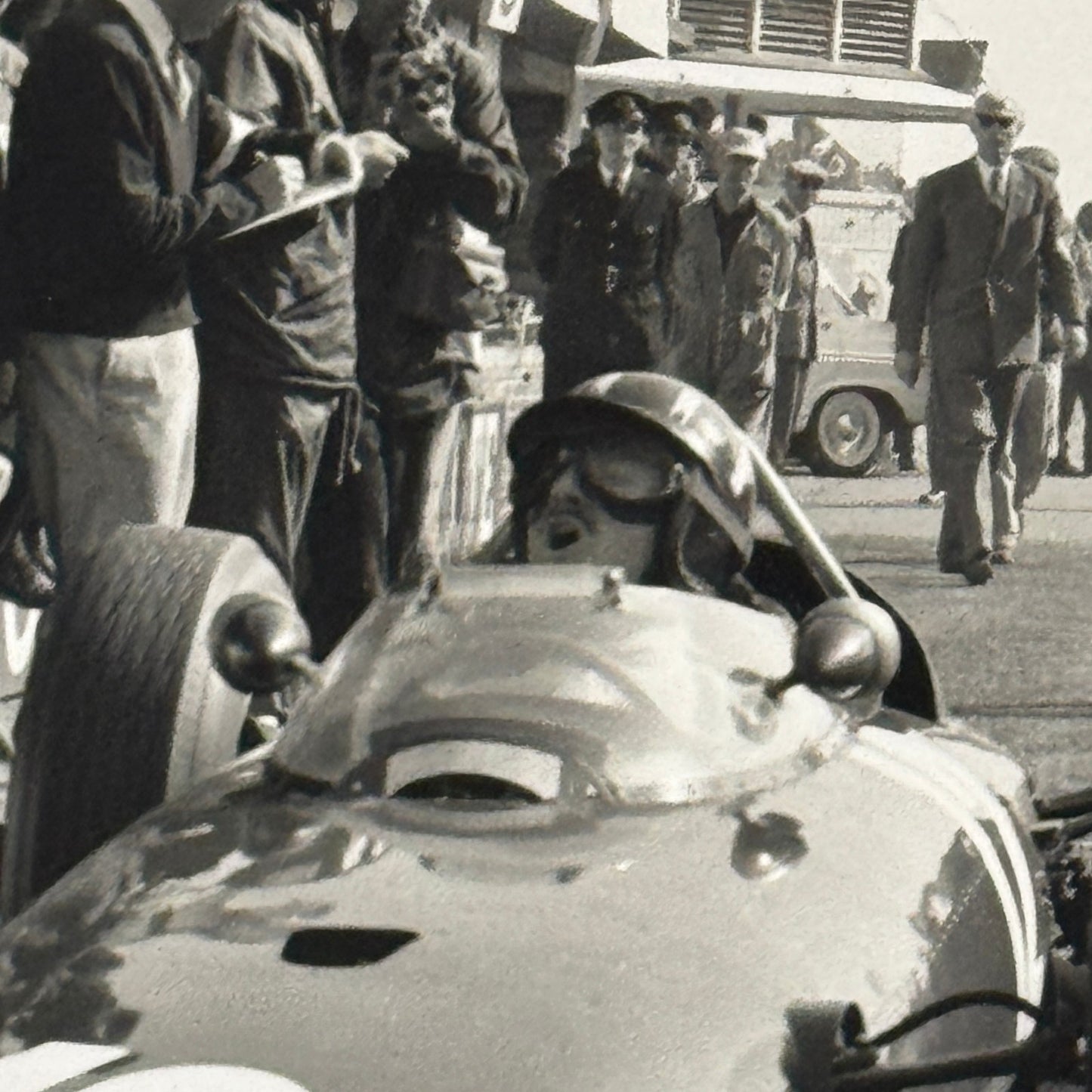 Racing Photo Graham Hill BRM Car Dutch Grand Prix Race 1963 Modern Print