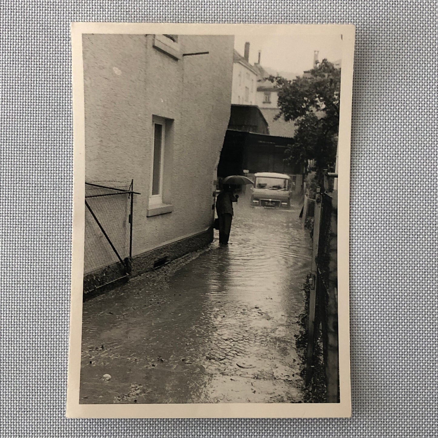 Vintage Disaster Photo Snow Storm Flood Germany Cars People Lot of 7