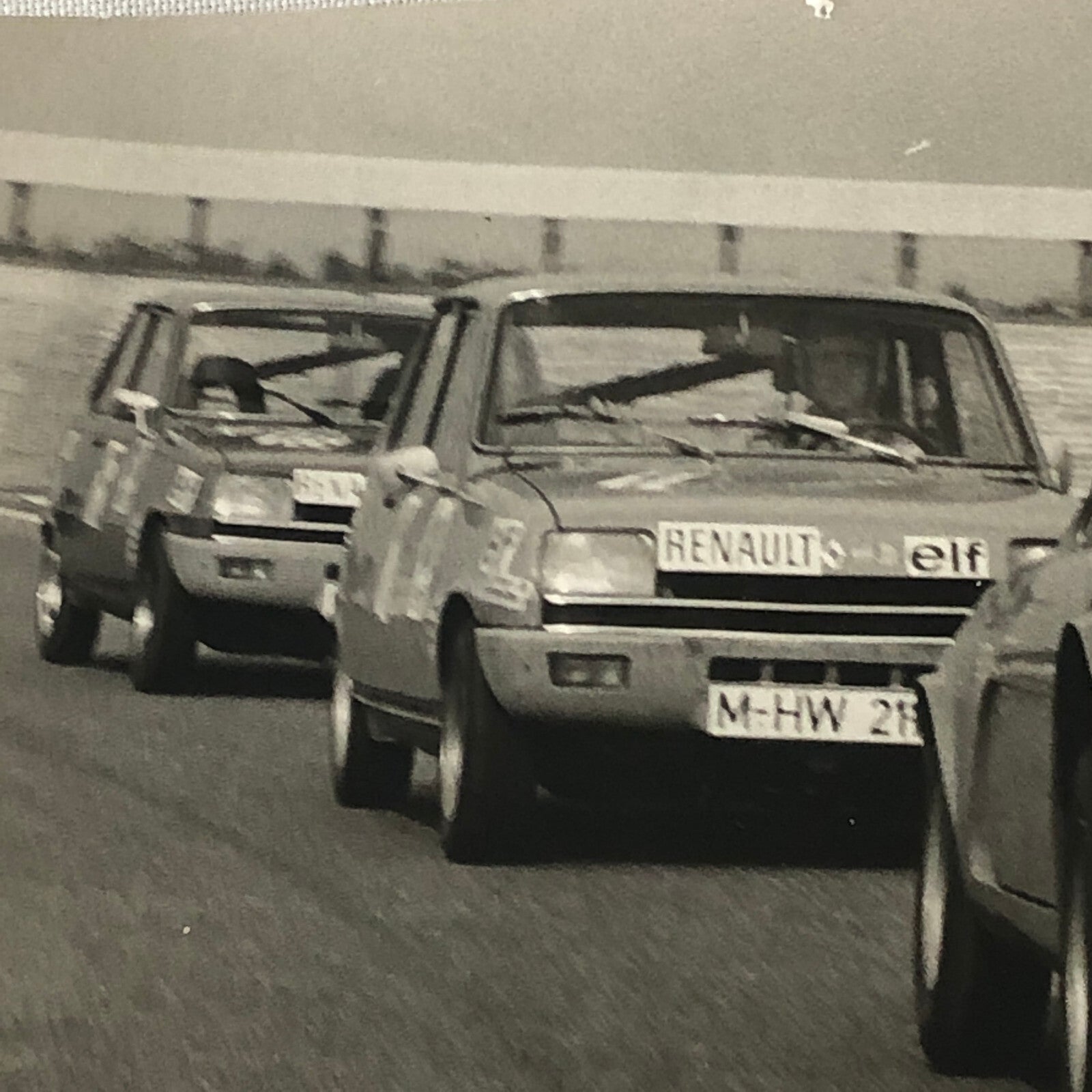 Vintage Renault Alpine and Renault 5 Racing Car Photo Photograph Print 