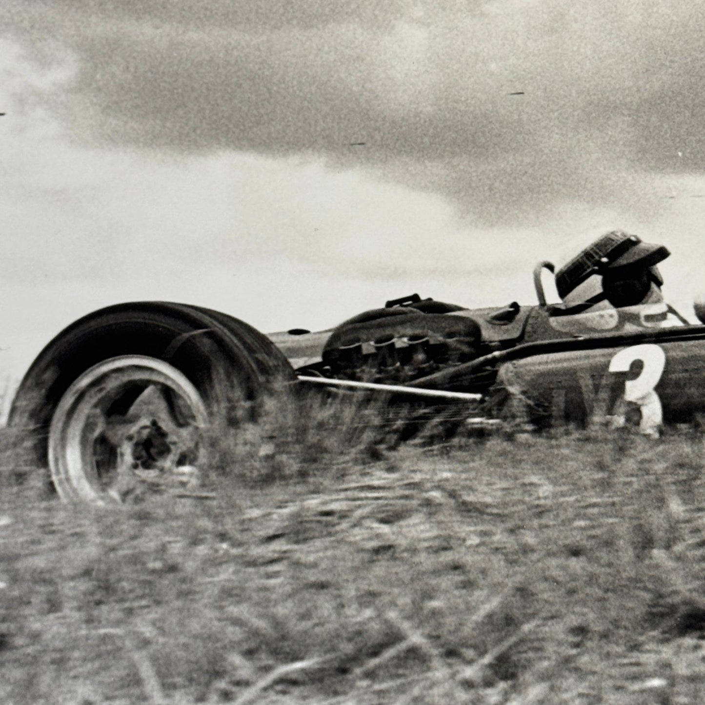 Racing Photo Photograph Jackie Stewart BRM P261 Car 1966