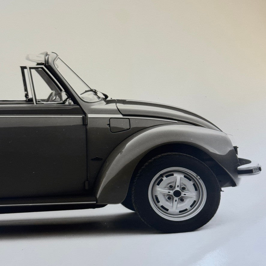 Vintage Volkswagen Beetle Convertible VW Bug Car Photo Photograph Cabriolet