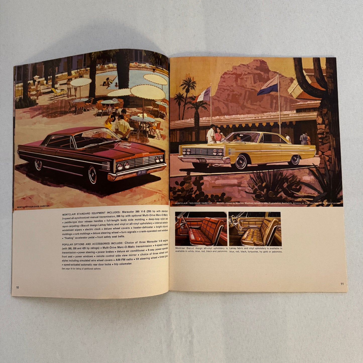 1965 Mercury Car Sales Brochure Catalog Park Lane Montclair Monterey Comet