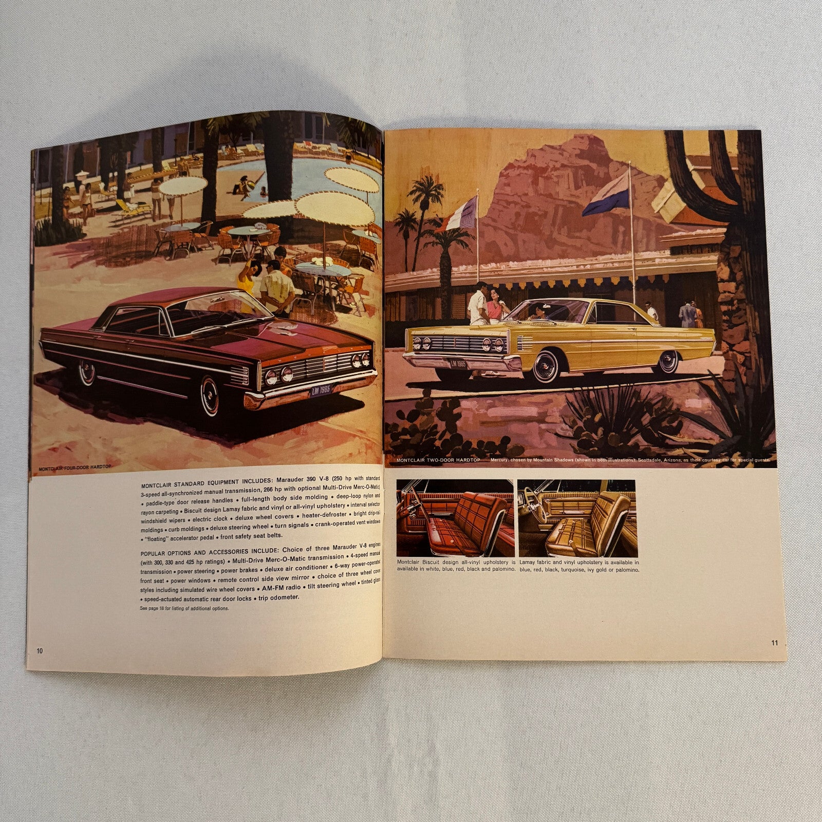 1965 Mercury Car Sales Brochure Catalog Park Lane Montclair Monterey Comet