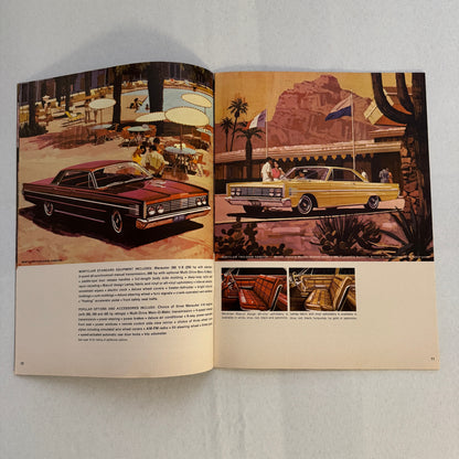 1965 Mercury Car Sales Brochure Catalog Park Lane Montclair Monterey Comet
