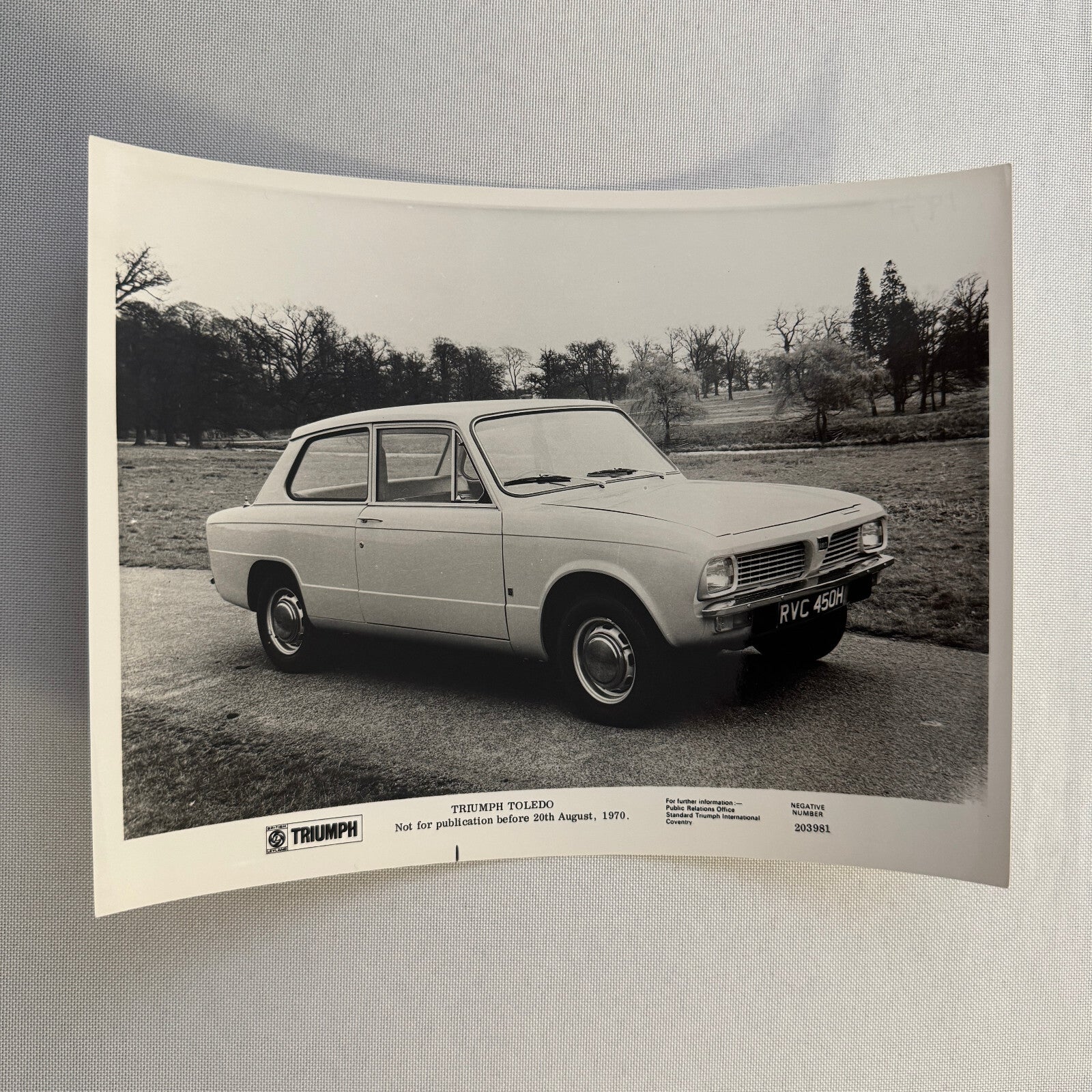 Triumph Toledo Car Factory Press Photo Photograph Print 1971