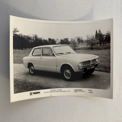 Triumph Toledo Car Factory Press Photo Photograph Print 1971