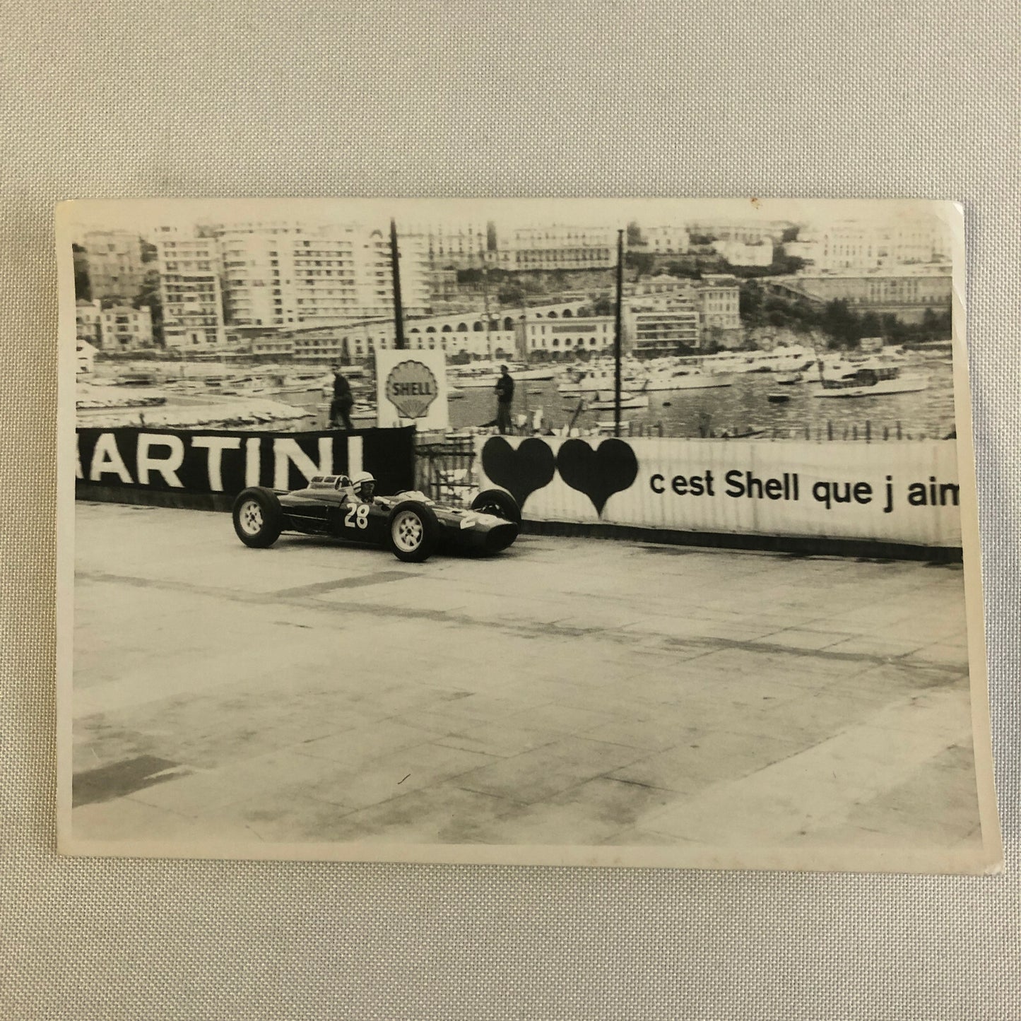 Vintage Grand Prix Racing Car Driver Photo Photograph Print 