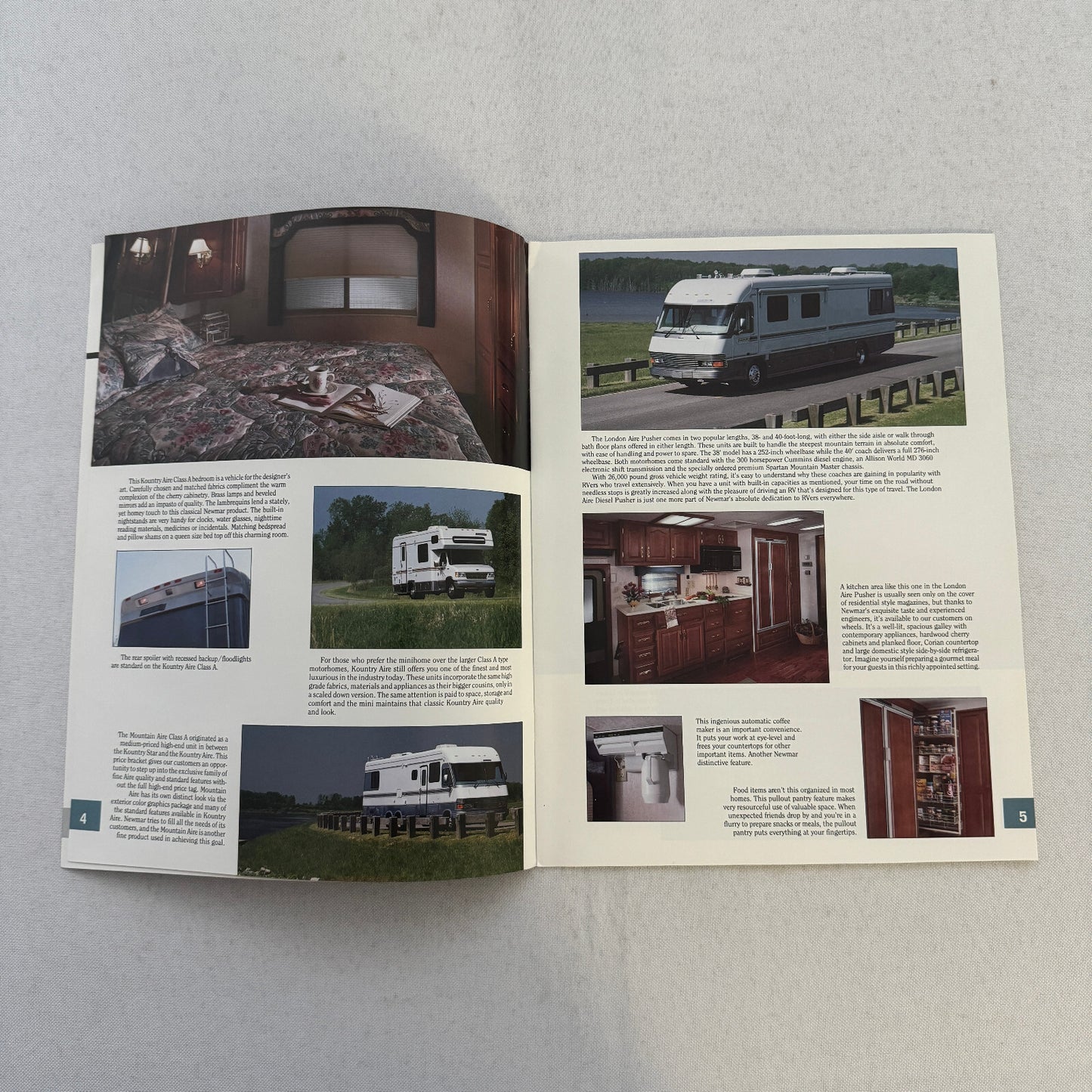 1993 Newmar Kountry Style RV Sales Brochure Catalog London Aire Mountain Aire +