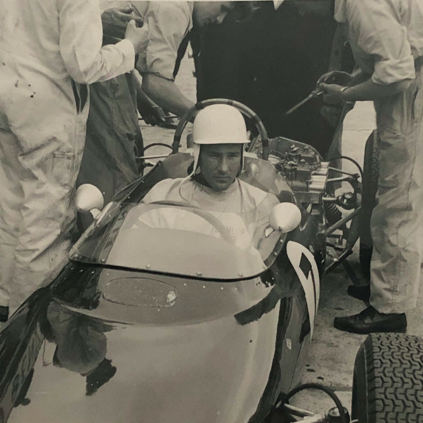 Vintage Racing Photo Photograph Driver Stirling Moss 