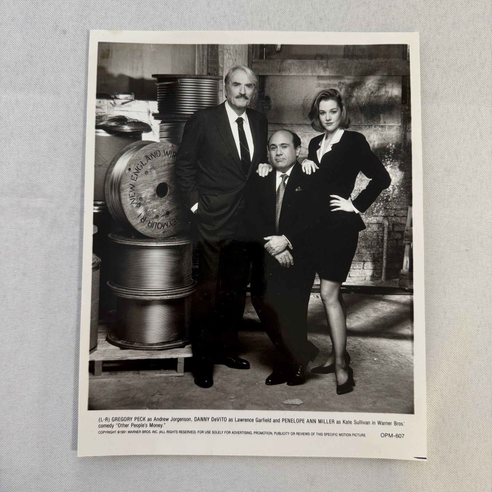 Vintage Movie Press Photo Photograph Other People's Money Danny Devito 1991