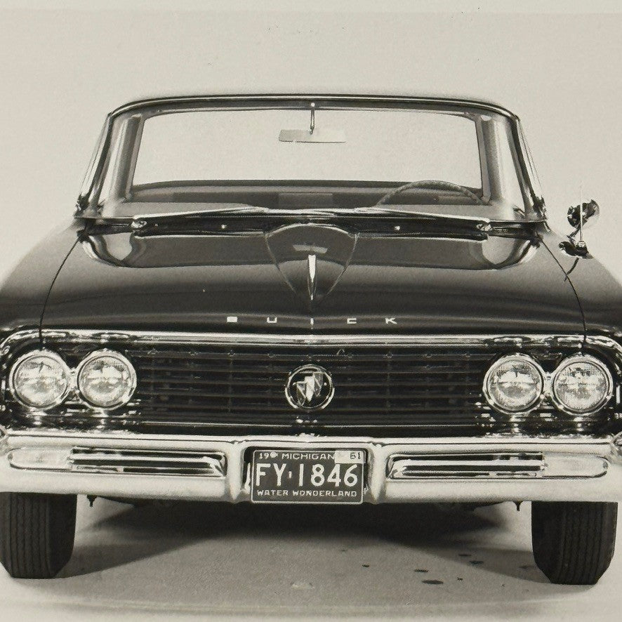 1961 Buick LeSabre 4-Door Hardtop Car Photo Photograph Print Vintage